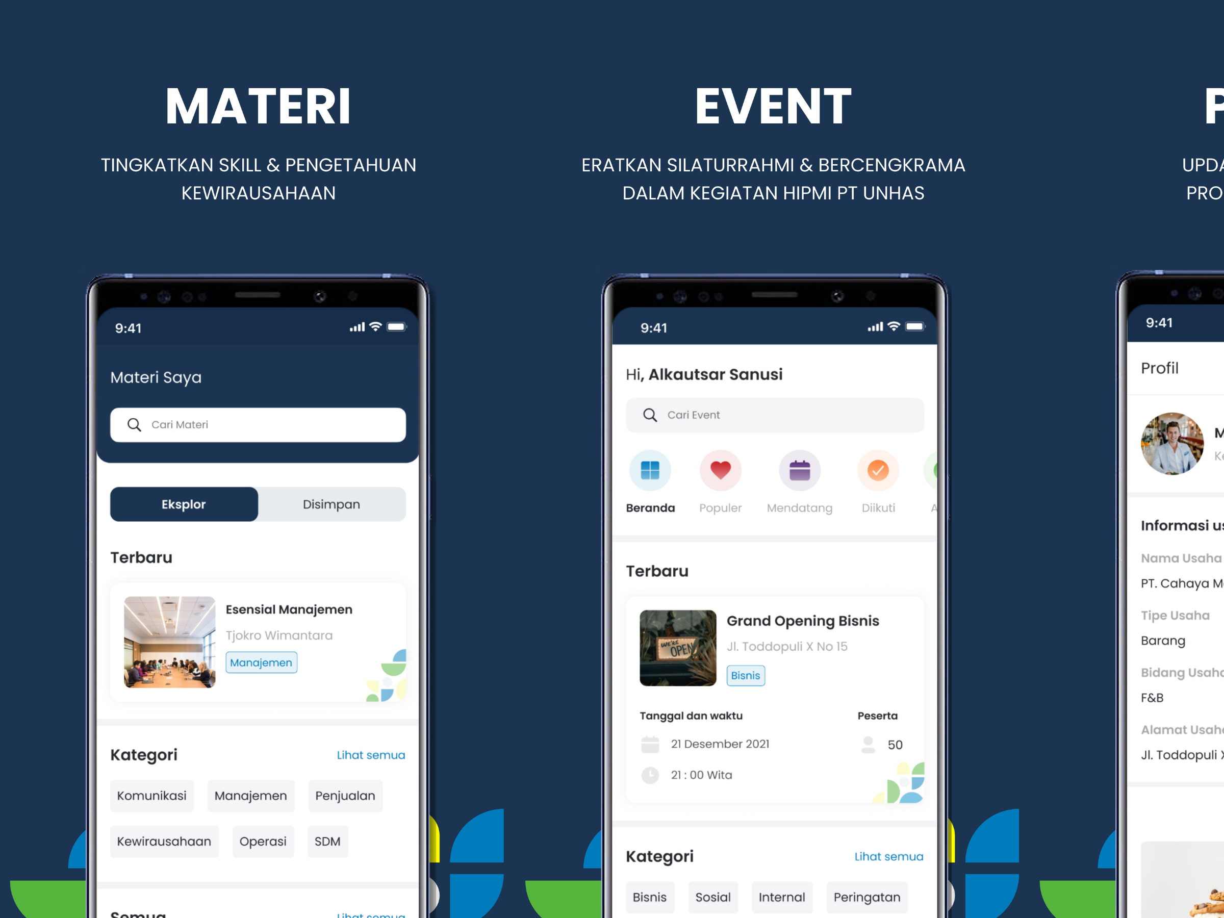 HIPMI UNHAS Mobile Application